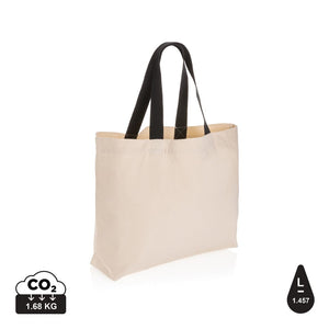 Shopper in rcanvas 240 gm2 non tinto Impact Aware™ bianco - personalizzabile con logo