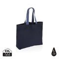 Shopper in rcanvas 240 gm2 non tinto Impact Aware™ blu navy - personalizzabile con logo