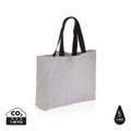 Shopper in rcanvas 240 gm2 non tinto Impact Aware™ grigio - personalizzabile con logo