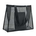 Shopper in rete RPET Nero - personalizzabile con logo