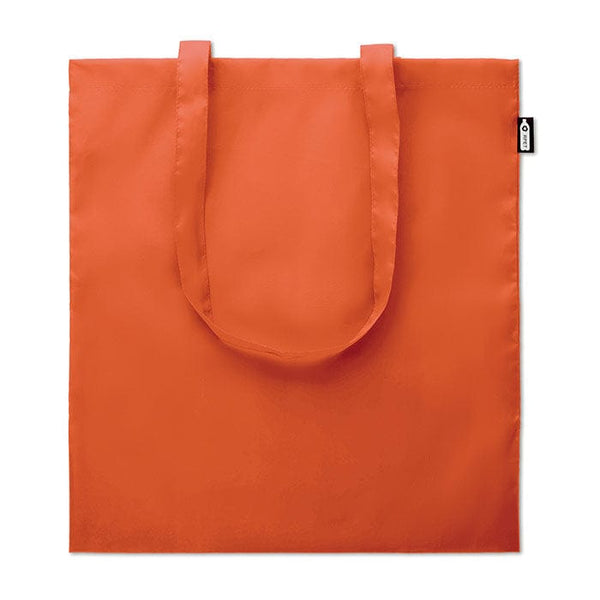 Shopper in RPET 190T/100gr arancione - personalizzabile con logo