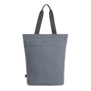 Shopper in RPET fondo imbottito blu / UNICA - personalizzabile con logo