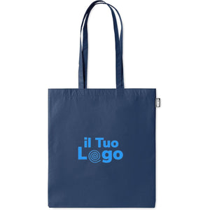 Shopper in RPET manici lunghi colorata - personalizzabile con logo