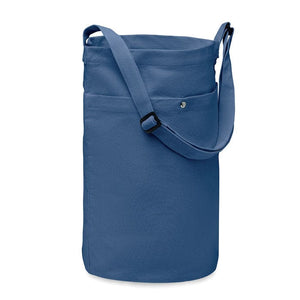 Shopper in tela 270 gr blu - personalizzabile con logo