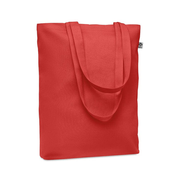 Shopper in tela 270 gr colorata rosso - personalizzabile con logo