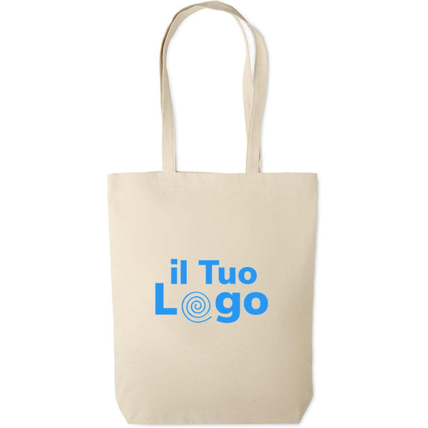 Shopper in tela da 270gr beige - personalizzabile con logo