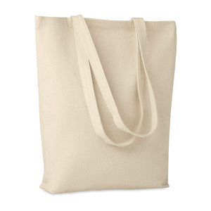 Shopper in tela da 270gr beige - personalizzabile con logo