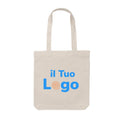 Shopper in tela Impact AWARE™ 285 gm2 non tinta bianco - personalizzabile con logo