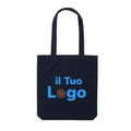 Shopper in tela Impact AWARE™ 285 gm2 non tinta blu navy - personalizzabile con logo