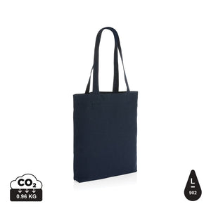 Shopper in tela Impact AWARE™ 285 gm2 non tinta blu navy - personalizzabile con logo