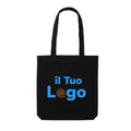 Shopper in tela Impact AWARE™ 285 gm2 non tinta nero - personalizzabile con logo