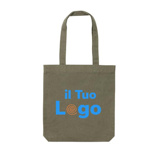 Shopper in tela Impact AWARE™ 285 gm2 non tinta verde - personalizzabile con logo