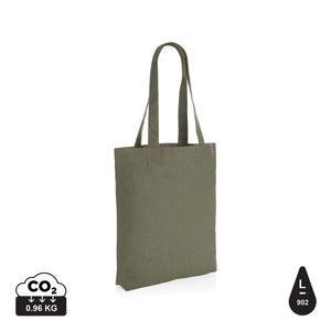 Shopper in tela Impact AWARE™ 285 gm2 non tinta verde - personalizzabile con logo