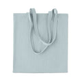 Shopper in velluto a coste blu - personalizzabile con logo