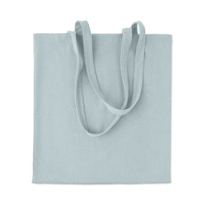 Shopper in velluto a coste blu - personalizzabile con logo