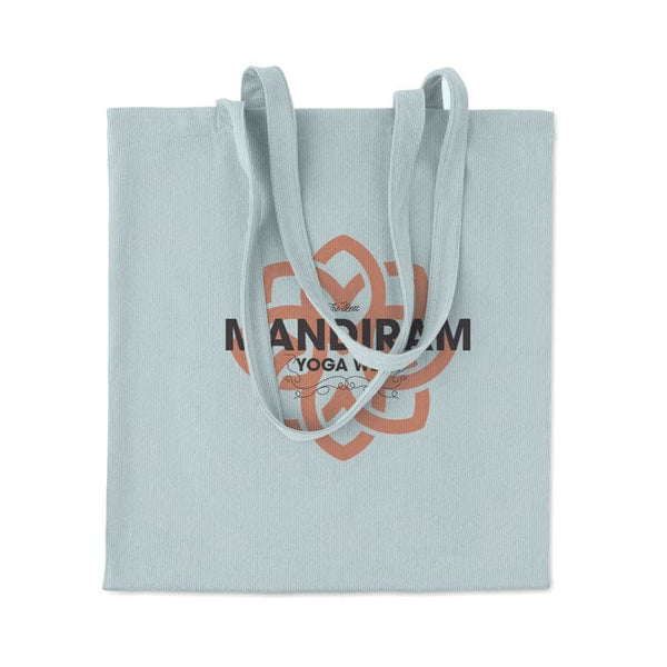 Shopper in velluto a coste - personalizzabile con logo