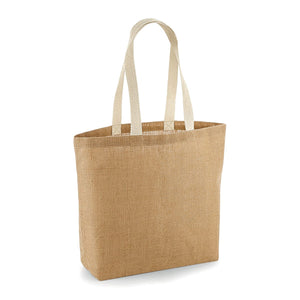 Shopper Juta Naturale beige / UNICA - personalizzabile con logo