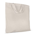 Shopper ntural OEKO-TEX® 140g manici corti beige - personalizzabile con logo