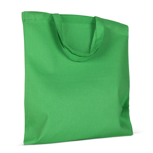 Shopper OEKO-TEX® color 140g manici corti verde - personalizzabile con logo