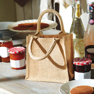 Shopper Piccola in Juta - personalizzabile con logo