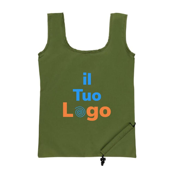 Shopper pieghevole in rPET 190T Impact AWARE™ - personalizzabile con logo