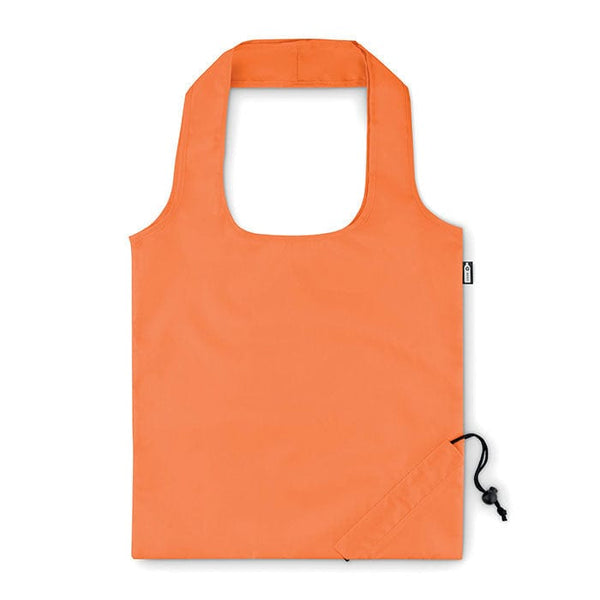 Shopper pieghevole in RPET Arancio - personalizzabile con logo