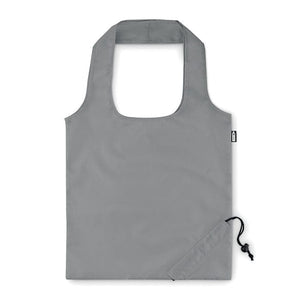 Shopper pieghevole in RPET grigio - personalizzabile con logo