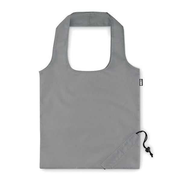 Shopper pieghevole in RPET grigio - personalizzabile con logo