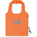 Shopper pieghevole in RPET - personalizzabile con logo - arancione