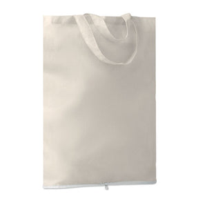 Shopper richiudibile in cotone bianco - personalizzabile con logo