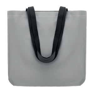 Shopper riflettente color argento - personalizzabile con logo