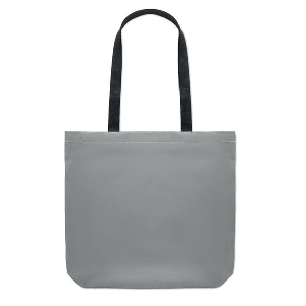 Shopper riflettente color argento - personalizzabile con logo