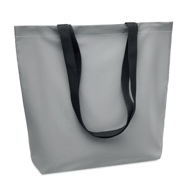 Shopper riflettente color argento - personalizzabile con logo