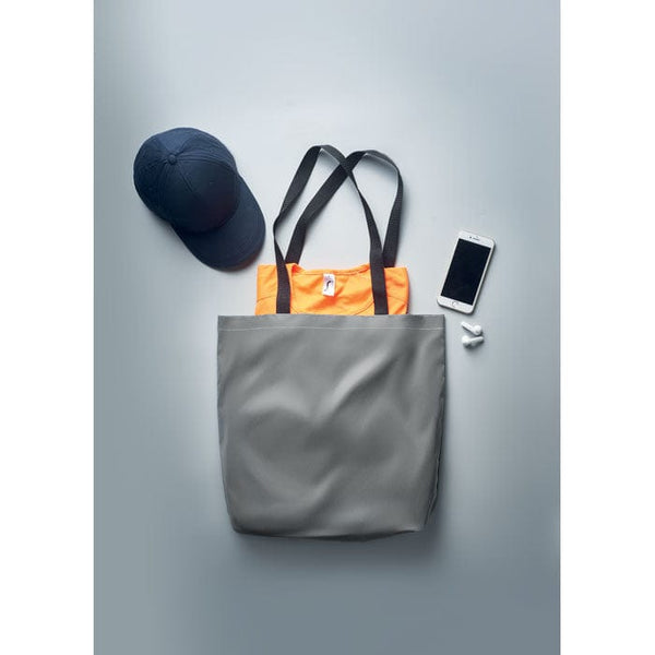 Shopper riflettente color argento - personalizzabile con logo