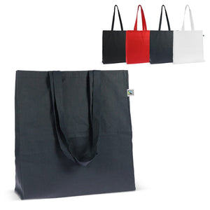 Shopper soffietto Fairtrade 140g colors - personalizzabile con logo