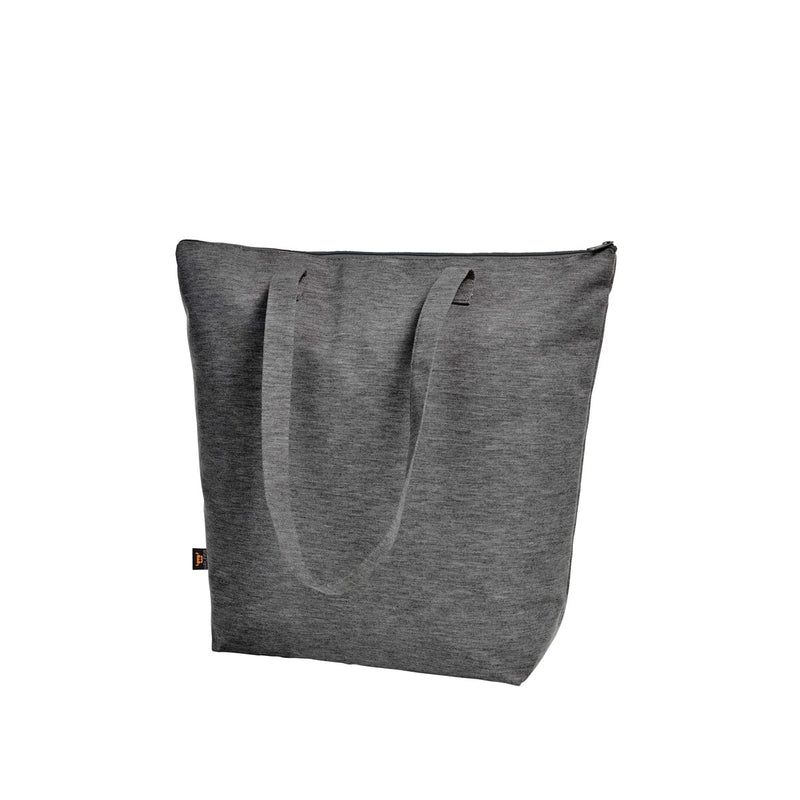 Shopper Tessuto Felpato grigio / UNICA - personalizzabile con logo