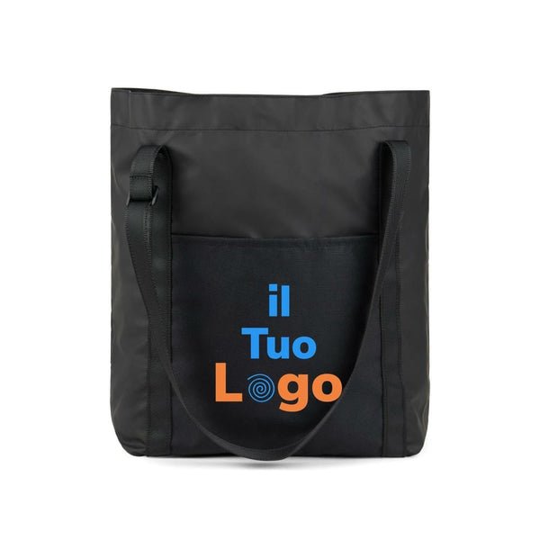 Shopper VINGA Livorno in poliestere riciclato GRS nero - personalizzabile con logo