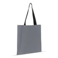 Shopping bag riflettente con tasca interna 35x40cm Grigio - personalizzabile con logo