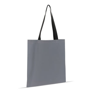 Shopping bag riflettente con tasca interna 35x40cm Grigio - personalizzabile con logo