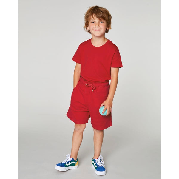 Shorts Jogging Bambino Mini Bolter rosso / 5-6/110-116cm - personalizzabile con logo