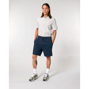 Shorts Jogging Unisex In French Terry Trainer 2.0 blu navy / XXS - personalizzabile con logo