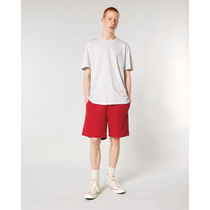 Shorts Jogging Unisex In French Terry Trainer 2.0 rosso / XXS - personalizzabile con logo