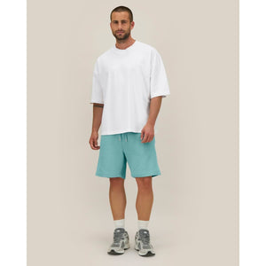 Shorts Jogging Unisex In French Terry Trainer 2.0 verde / XXS - personalizzabile con logo
