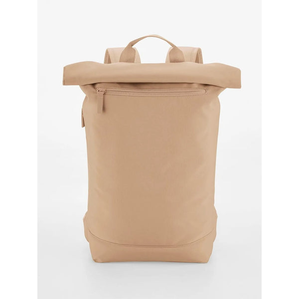 Simplicity Roll-Top Backpack Lite marrone - personalizzabile con logo