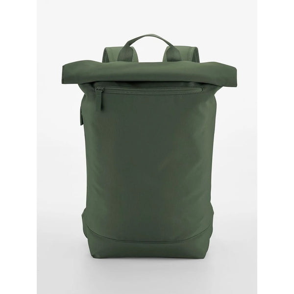 Simplicity Roll-Top Backpack Lite verde - personalizzabile con logo