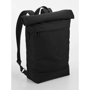 Simplicity Roll-Top Backpack nero - personalizzabile con logo