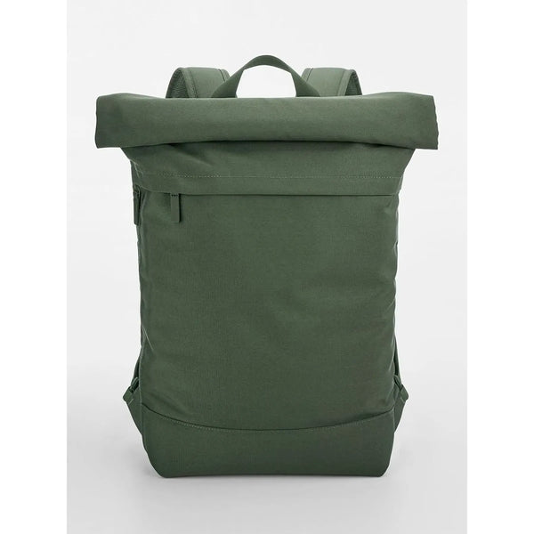 Simplicity Roll-Top Backpack verde - personalizzabile con logo
