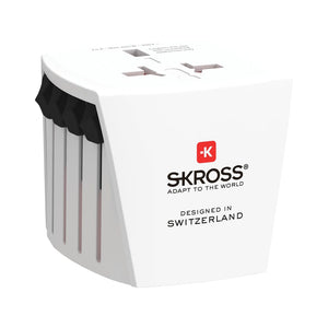 SKROSS Adattatore da viaggio MUV Micro bianco - personalizzabile con logo