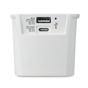 Skross MUV USB AC 30W PD Bianco - personalizzabile con logo