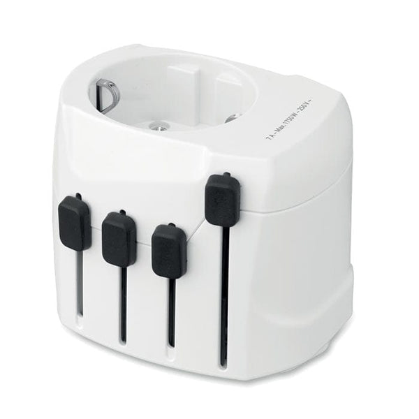 Skross PRO 3-pole world Bianco - personalizzabile con logo